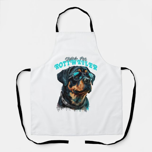 Rottweiler Stylish Pets Apron (Front)