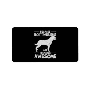 Rottweiler T-Shirt Copy Label
