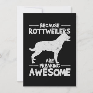 Rottweiler T-Shirt Copy Thank You Card