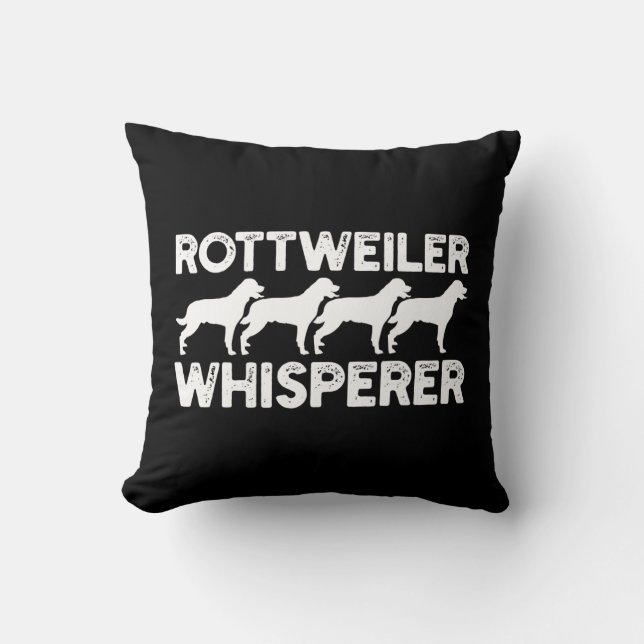 Rottweiler T-Shirt Cushion (Front)