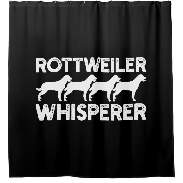 Rottweiler T-Shirt Shower Curtain (Front)