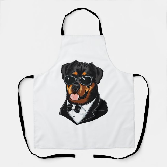 Rottweiler The Bodyguard Apron (Front)
