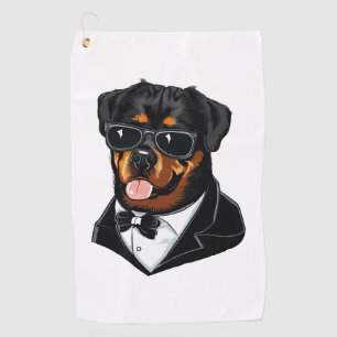 Rottweiler The Bodyguard Golf Towel