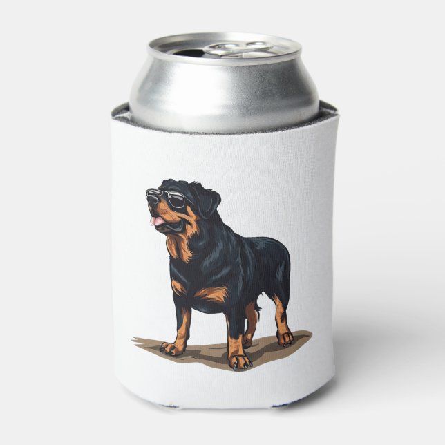 Rottweiler The Explorer Can Cooler (Can Front)
