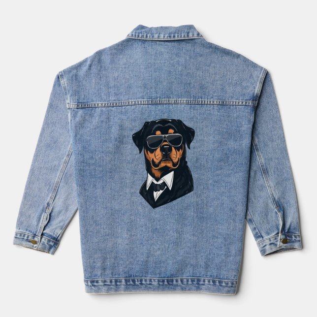 Rottweiler The Gentlemen  Denim Jacket (Back)