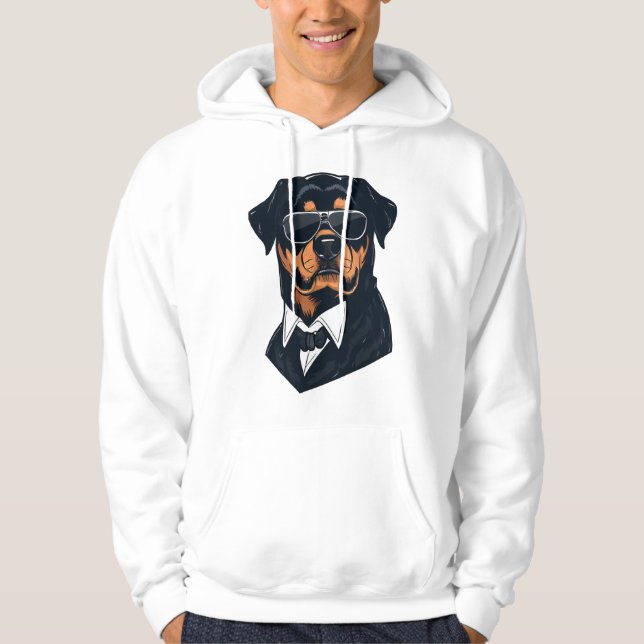 Rottweiler The Gentlemen  Hoodie (Front)