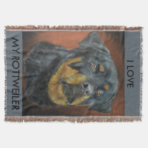 Rottweiler Throw Blanket