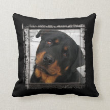 Rottweiler Throw Pillow