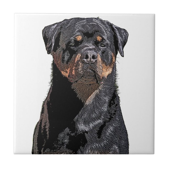 Rottweiler Tile (Front)