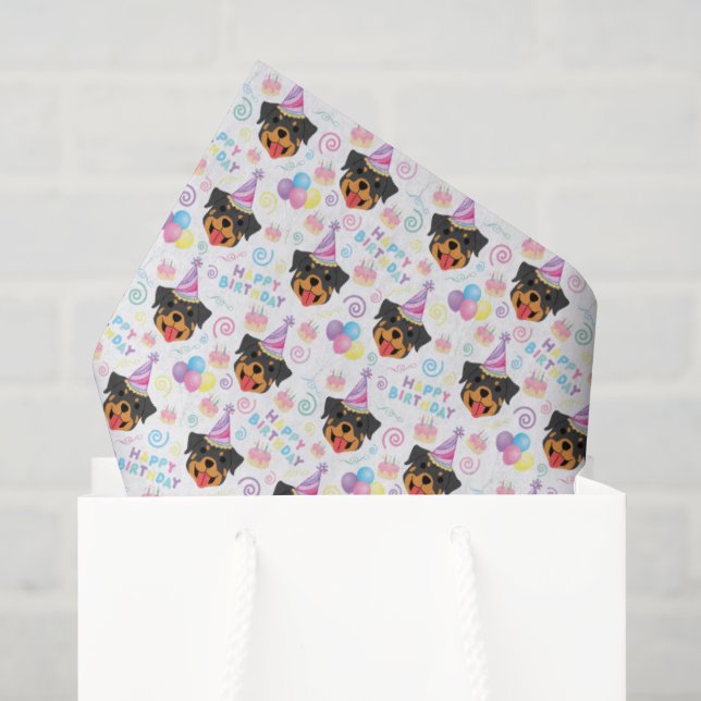 Rottweiler Tissue Paper  (Gift Bag)