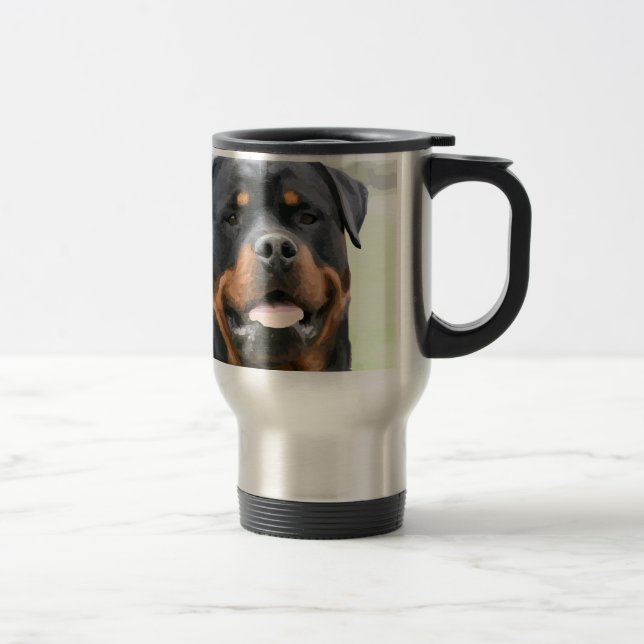 rottweiler travel mug (Right)