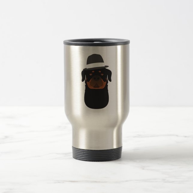 Rottweiler Travel Mug (Center)