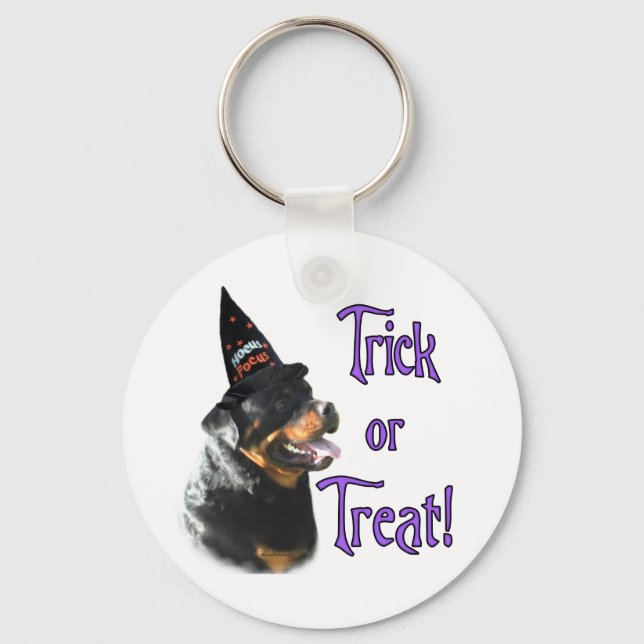 Rottweiler Trick Key Ring (Front)
