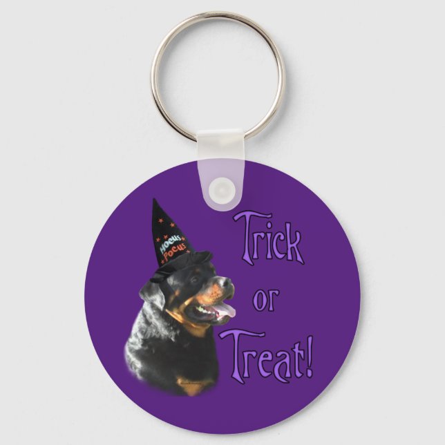 Rottweiler Trick Key Ring (Front)