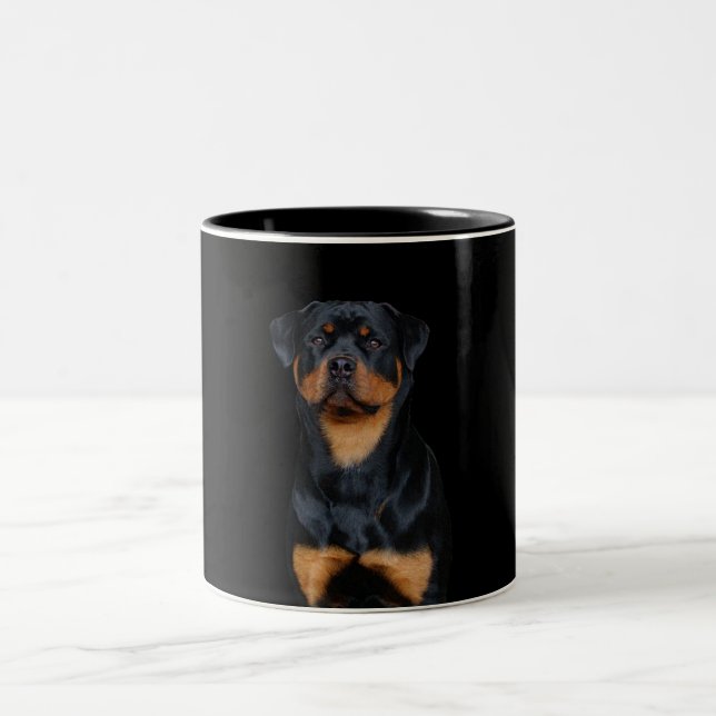 Rottweiler   Two-Tone coffee mug (Center)