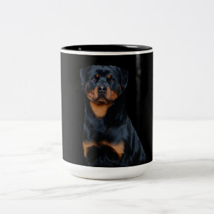 Rottweiler  Two-Tone coffee mug