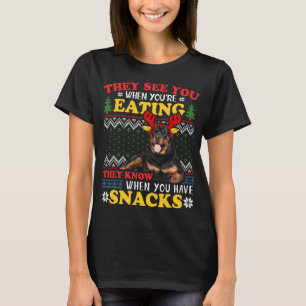 Rottweiler Ugly Christmas Hoodie Dog Lover Xmas Gi T-Shirt