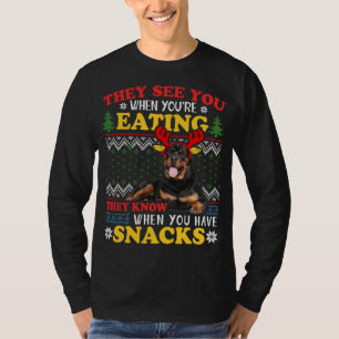 Rottweiler Ugly Christmas Hoodie Dog Lover Xmas Gi T-Shirt