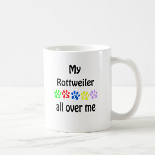 Rottweiler Walks Design Coffee Mug