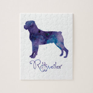 Rottweiler Watercolor Jigsaw Puzzle