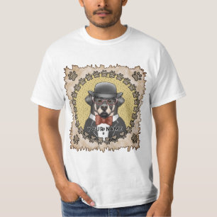Rottweiler Wearing Glasses T-Shirt