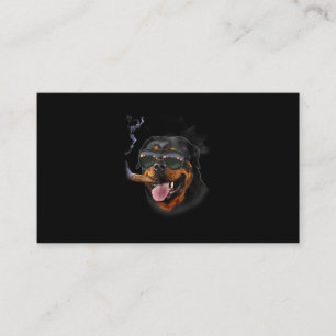Rottweiler With Cigar Wearing Aviator Sunglass Enclosure Card