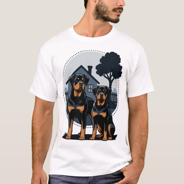 Rottweilers - Family - Home T-Shirt (Front)
