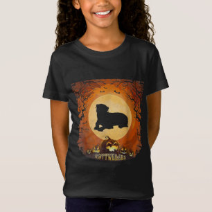 Rottweilers Full Moon Animal Silhouette Halloween T-Shirt