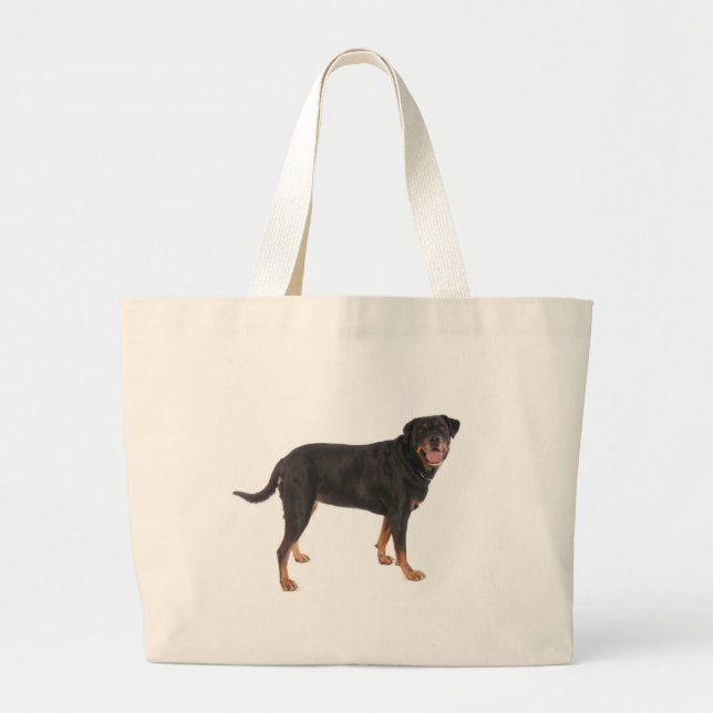 rottweilers large tote bag (Front)