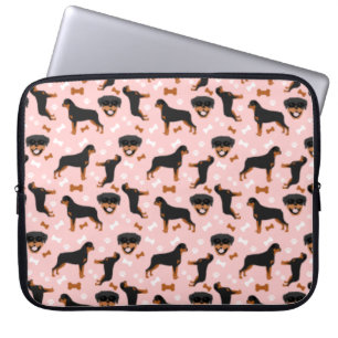 Rottweilers Rottie Dog Pattern Laptop Sleeve