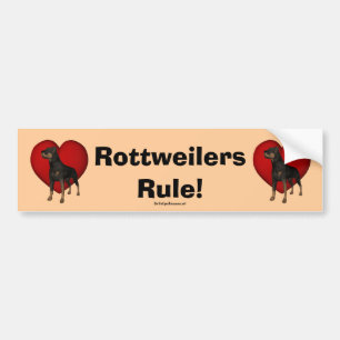 Rottweilers Rule Bumper Sticker