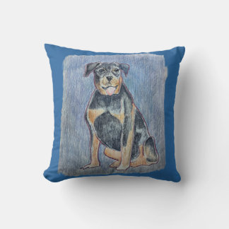 Rottweiller Throw Pillow
