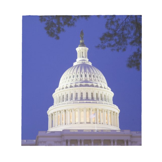 Rotunda of U.S. Capitol at night, Washington Notepad (Front)