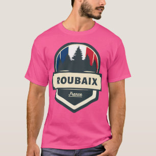 Roubaix France Retro Vintage Badge T-Shirt