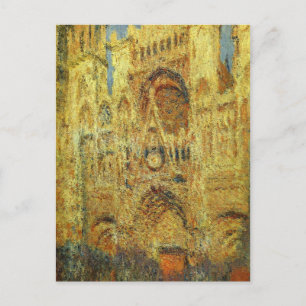 Rouen Cathedral at Sunset by Claude Monet Postcard
