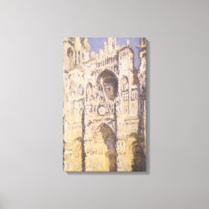 Rouen Cathedral, Harmony Blue Gold by Claude Monet Canvas Print