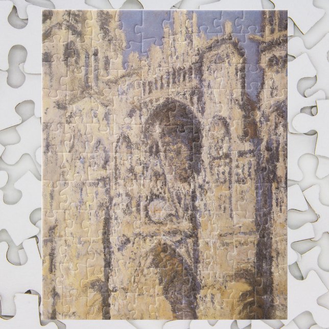 Rouen Cathedral, Harmony Blue Gold by Claude Monet Jigsaw Puzzle (Creator Uploaded)