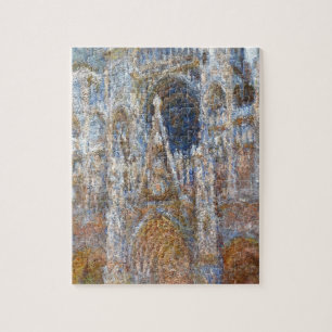 Rouen Cathedral, Magic in Blue by Claude Monet Jigsaw Puzzle