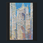 Rouen Cathedral (Sunlight), Monet Faux Canvas Print<br><div class="desc">Oscar-Claude Monet (14 November 1840 – 5 December 1926) was a French painter, a founder of French Impressionist painting and the most consistent and prolific practitioner of the movement's philosophy of expressing one's perceptions before nature, especially as applied to plein air landscape painting. The term ""Impressionism"" is derived from the...</div>