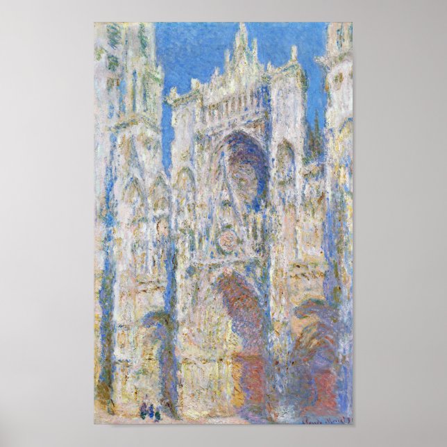Rouen Cathedral (Sunlight), Monet Poster (Front)
