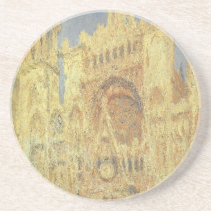 Rouen Cathedral, Sunset by Claude Monet Coaster