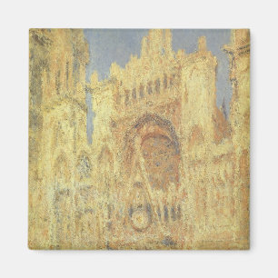 Rouen Cathedral, Sunset by Claude Monet Magnet