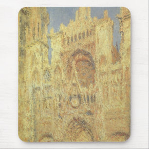 Rouen Cathedral, Sunset by Claude Monet Mouse Mat
