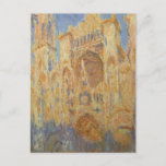 Rouen Cathedral, Sunset by Claude Monet Postcard<br><div class="desc">Monet - a celebration of the Masters of Art</div>