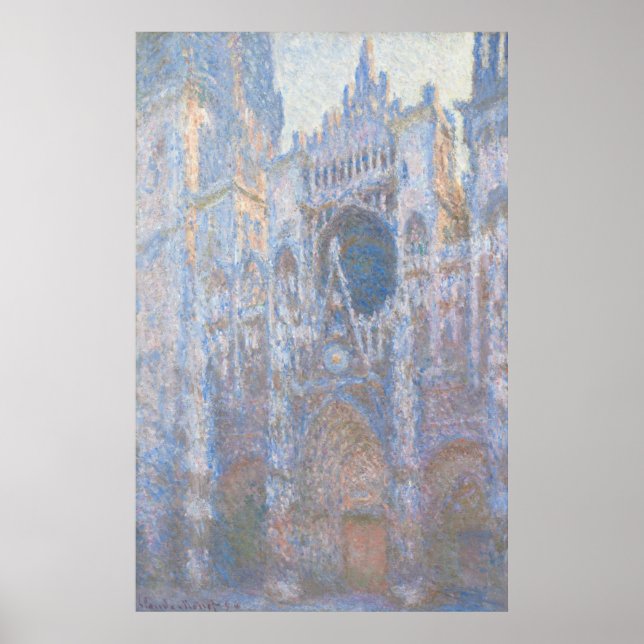 Rouen Cathedral West Facade by Claude Monet Poster (Front)