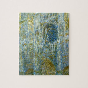 Rouen Cathedral, West Facade, Noon by Claude Monet Jigsaw Puzzle
