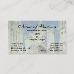 Rouen Cathedral, West Facade Sunlight Claude Monet Business Card