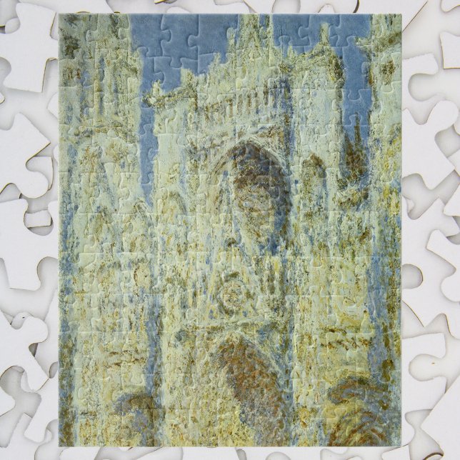 Rouen Cathedral West Facade Sunlight, Claude Monet Jigsaw Puzzle (Creator Uploaded)