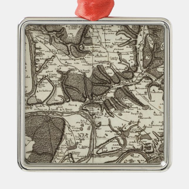 Rouen Metal Tree Decoration (Front)