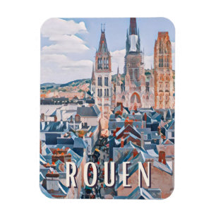 Rouen Photo Vintage Magnet